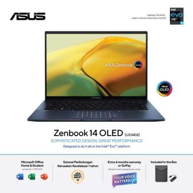 Asus Zenbook 14UX3402ZA-OLEDS551i5-1240P16GB512GBW11+OHS2021