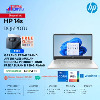 HP 14s-dq5120tu i7-1255U
