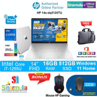 HP 14s-dq5120TU i7-1255U
