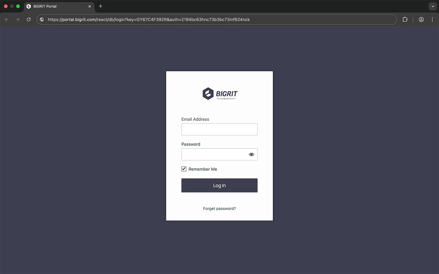bigrit login